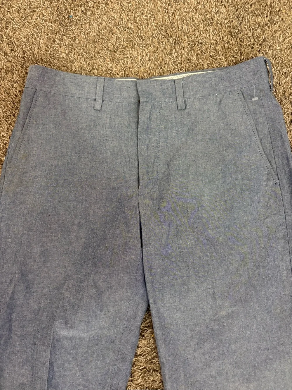 J.Crew Bedford Dress Pants Men's 31X32 Blue Tailored Cotton